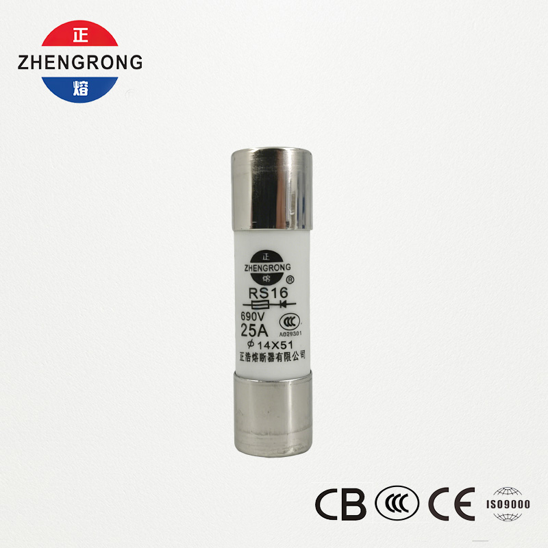 14*51mm 500V 25A RS16 nagy megszakító kapacitású biztosíték