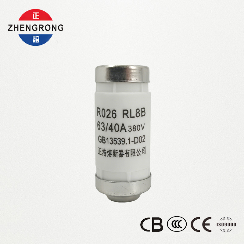RL8B R026 40A 380V D02 hengeres biztosíték