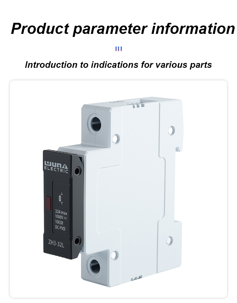 ZH32L DC 1000V biztosítéktartó
